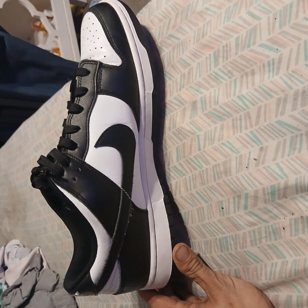 Nike Panda Dunk Lows Men's Black and White Sneakers Size 13M - Picture 12 of 14